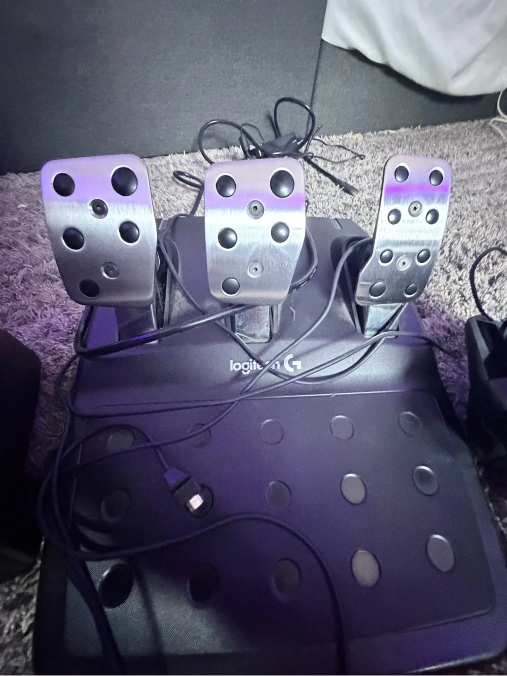 Logitech G Black Leather Steering Wheel Controller with Xbox Buttons